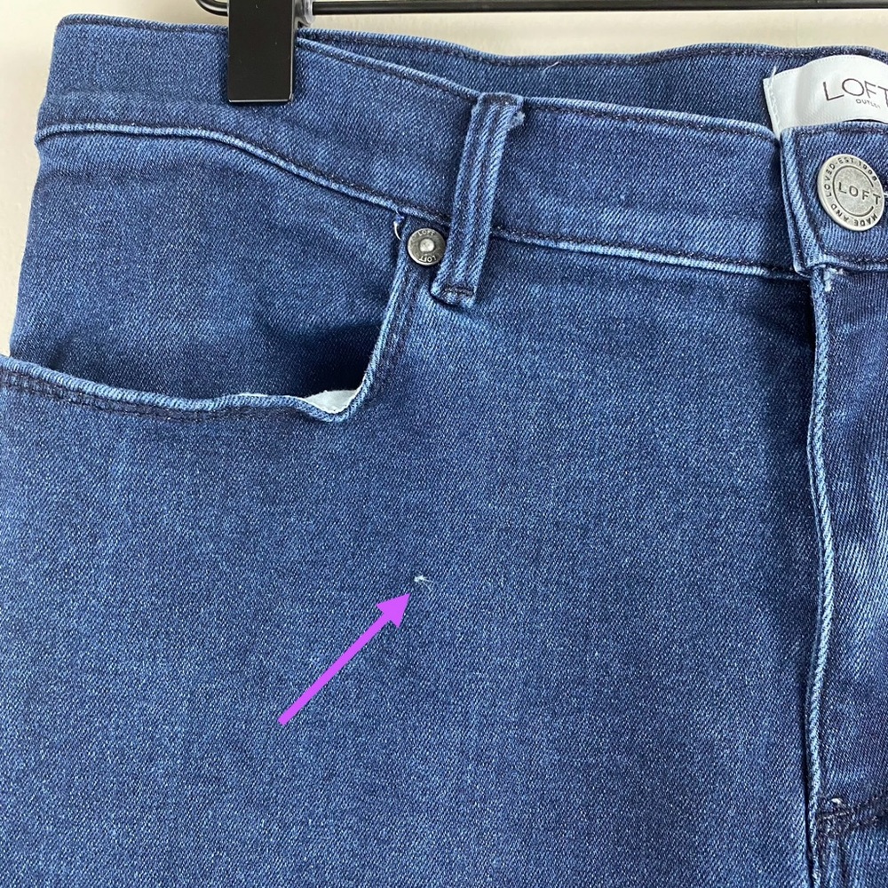 Loft Outlet High Rise Legging Jeans - Picture 3 of 6